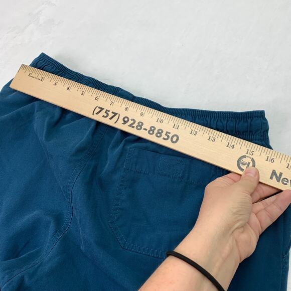 Dickies Pants Womens Medium Caribbean Blue Classic Button Elastic Scrubs Pants - Picture 8 of 8